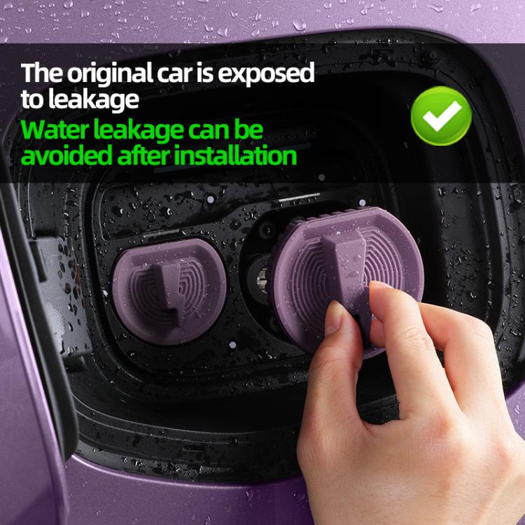 For Leapmotor B10 Silicone Car Charging Port Magnetic Protective Cover, Large Black, Large Red, Large Purple, Large Gray, Small Black, Small Red, Small Purple, Small Gray