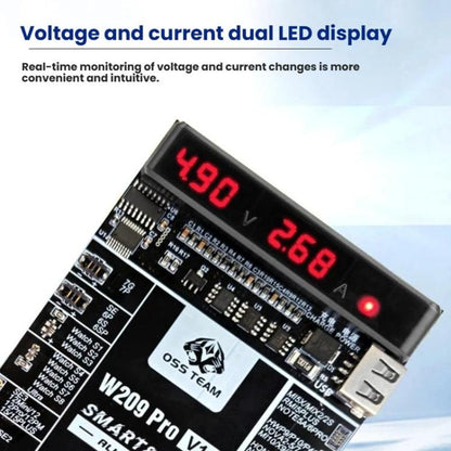 OSS TEAM W209 PRO V11 Battery Activator Board 7.4V High-Voltage for iPhone 6 To 17 Series & Android Devices, W209 PRO V11