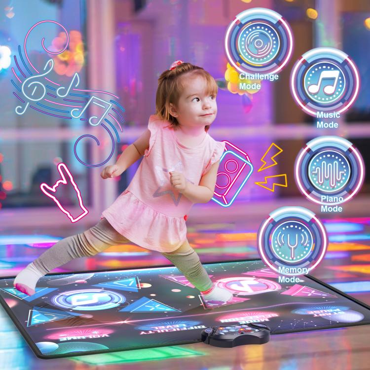 Dancing Challenge Playmat Wireless Dance Mat Dual Player Gaming Pad