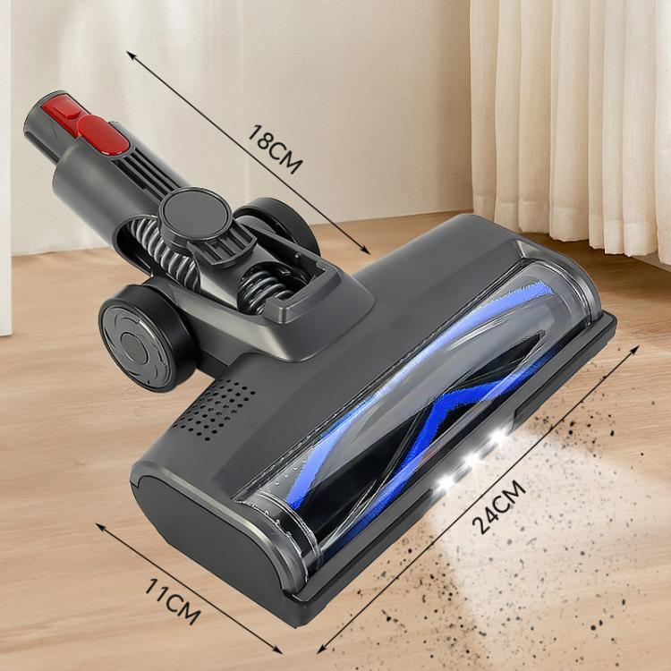 For Dyson V7 V8 V10 V11 V15 Floor Brush Attachment Motorized Cleaner Head With LED Light, Soft Roller, Bristle Roller