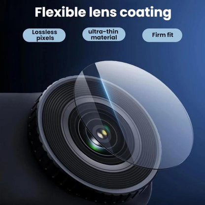 For DJI Osmo Nano TELESIN Tempered Glass Screen Protector + Camera Lens Soft Film, For DJI Osmo Nano 2sets