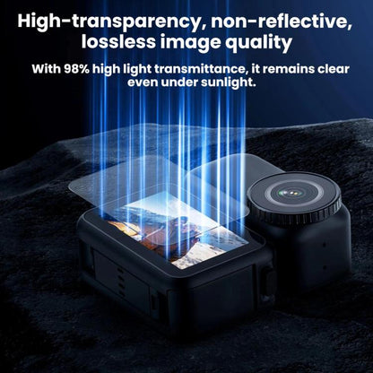 For DJI Osmo Nano TELESIN Tempered Glass Screen Protector + Camera Lens Soft Film, For DJI Osmo Nano 2sets