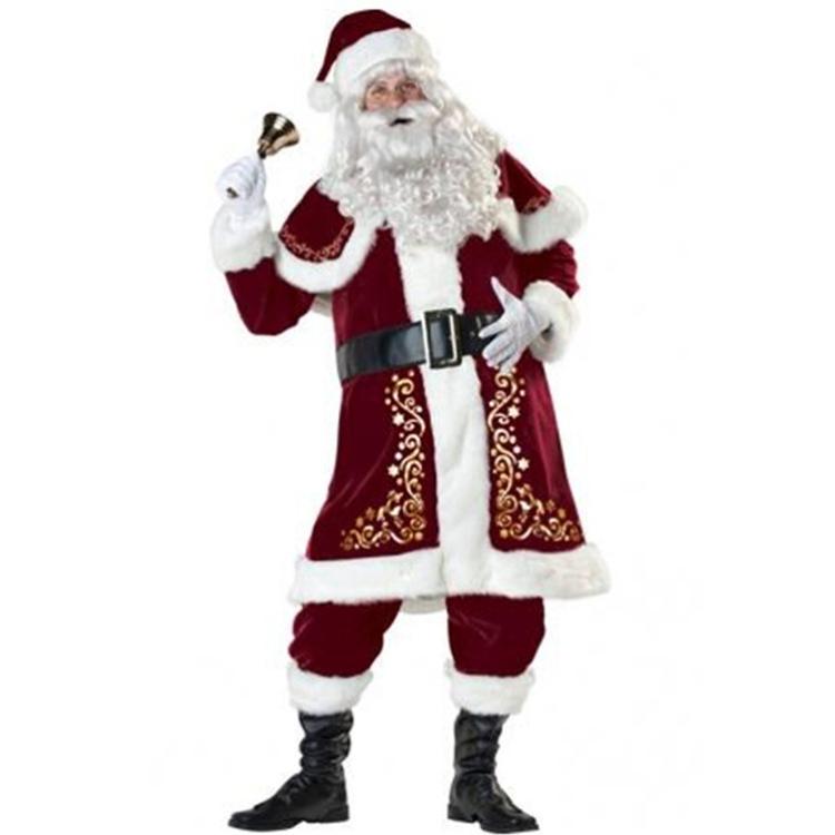 Christmas Printed Clothing For Men Santa Claus Cosplay Costume Set