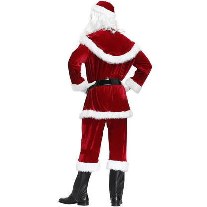 Christmas Printed Clothing For Men Santa Claus Cosplay Costume Set