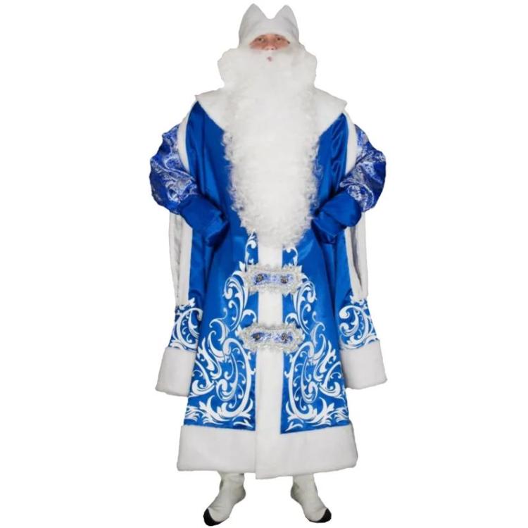 4pcs Santa Claus Cosplay Costume Christmas Outfit Hat Glove Large Storage Bag