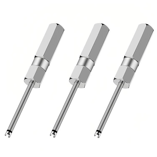 3 piezas de llave de extracción magnética para instalación de núcleos de válvulas y destornillador