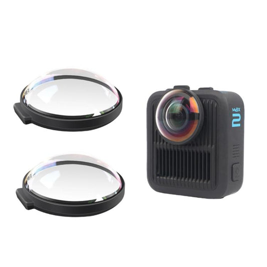 For GoPro MAX2 Optical Glass Lenses Dual Lens Protectors Anti-Fog & Scratch-Resistant Camera Lens Cap, Glass Lenses
