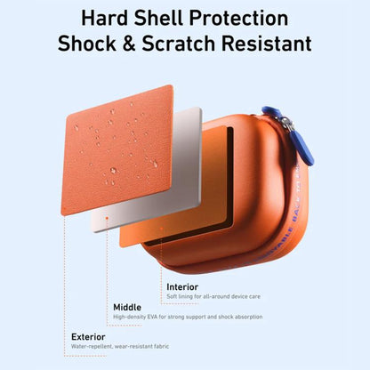 TELESIN DisAdv Mini Hard Shell Carrying Case For Action Cameras Universal Storage Bag With Wrist Strap