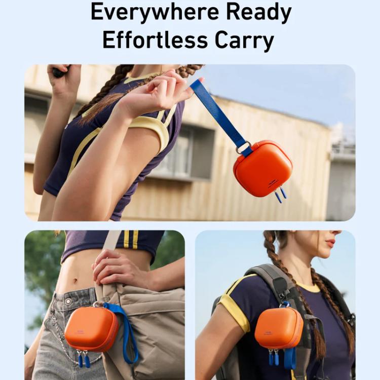 TELESIN DisAdv Mini Hard Shell Carrying Case For Action Cameras Universal Storage Bag With Wrist Strap