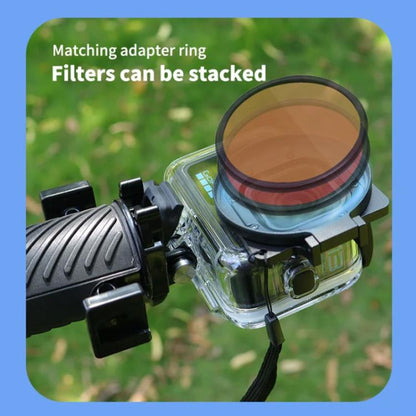 For GoPro HERO13/12/11/10/9/8 Black Action Camera, JSR Filter Adapter Ring+Lens Cover, JSR Red Diving Filter With Adapter Ring, JSR Purple Diving Filter With Adapter Ring, JSR Yellow Diving Filter With Adapter Ring, JSR 16X Macro Filter With Adapter Ri...