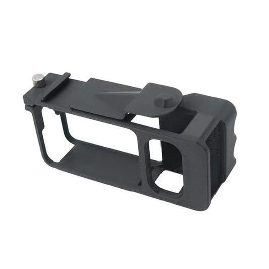 For DJI Osmo Action 6 Street Photo Handle Action Camera Handheld Bracket Cage Accessory, Frame Black, Frame Orange, Frame+Lens Cap Black, Frame+Lens Cap Oramge