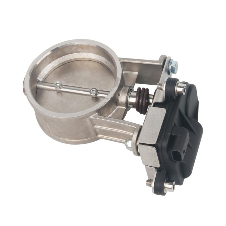 Valve d'échappement à commande électrique pour voitures et motos, corps de valve modifié automobile, moteur électrique, 2 pouces 51 mm, 2,25 pouces 60 mm, 2,5 pouces 63 mm, 2,75 pouces 70 mm, 3 pouces 76 mm