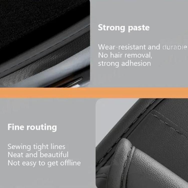 Universal Large-Capacity Sun Visor Organizer For Cars Multi-Functional Eyeglass Clip & Ticket/Card Storage Bag