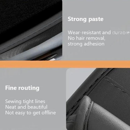 Universal Large-Capacity Sun Visor Organizer For Cars Multi-Functional Eyeglass Clip & Ticket/Card Storage Bag