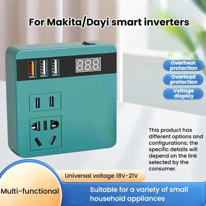Multi-Functional Smart Inverter Lithium Battery Converter, For Makita, For Dayi