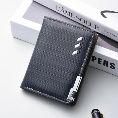 K3325 Men Short Compact Wallet Multi-Card Slot Bifold Card Holder