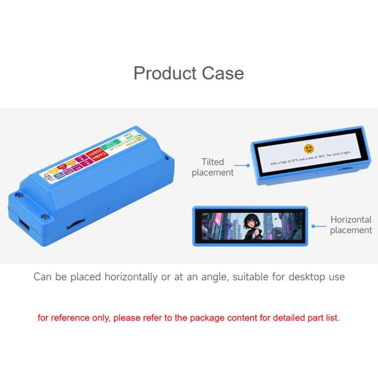 WAVESHARE 3.49 Nch Capacitive Touch Display RP2350 High Performance Development Board 172 X 640 Dual Core Dual Architecture, With Lithium Battery, No Lithium Battery