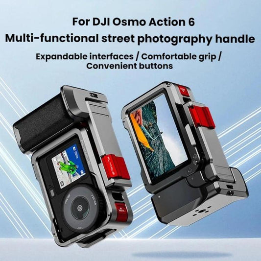 طقم إطار حماية ممتد لكاميرا DJI Osmo Action 6 Flymile، AC6017 فضي