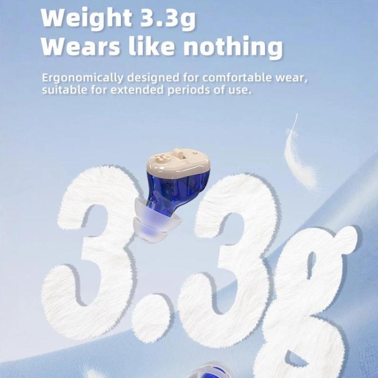 16-Channel Invisible In-Canal Hearing Aids With Smart Noise Reduction Chip & Magnetic Charging Case