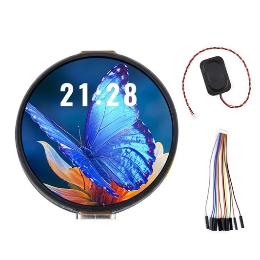 1.32 Inch AMOLED Round Touch Display Development Board, 32766