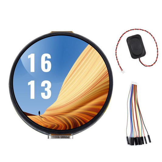 1.32 Inch AMOLED Round Touch Display Development Board, 32767