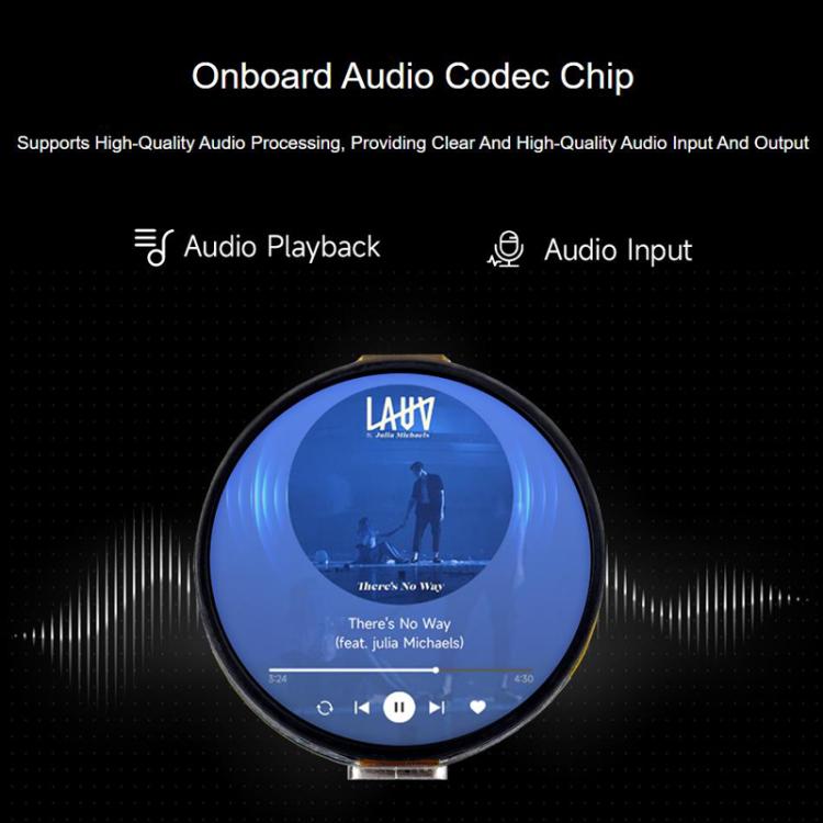 1.32 Inch AMOLED Round Touch Display Development Board, 32767