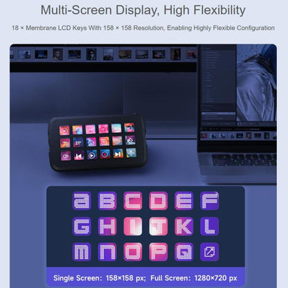 Multi-function AI Voice Control Panel 18 Membrane Display Keys, 32839