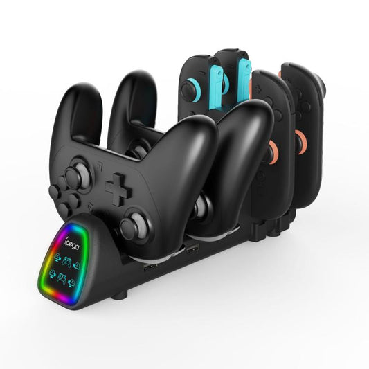 Station de Charge 10-en-1 ipega pour Nintendo Switch 2 / Joy-Con Switch et Manettes Pro Switch 2, PG-SW2188