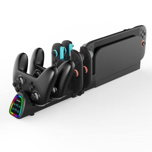 Station de charge 10-en-1 ipega pour Nintendo Switch 2 / Joy-Con Switch et manettes Switch 2 Pro version prise USB, PG-SW2187
