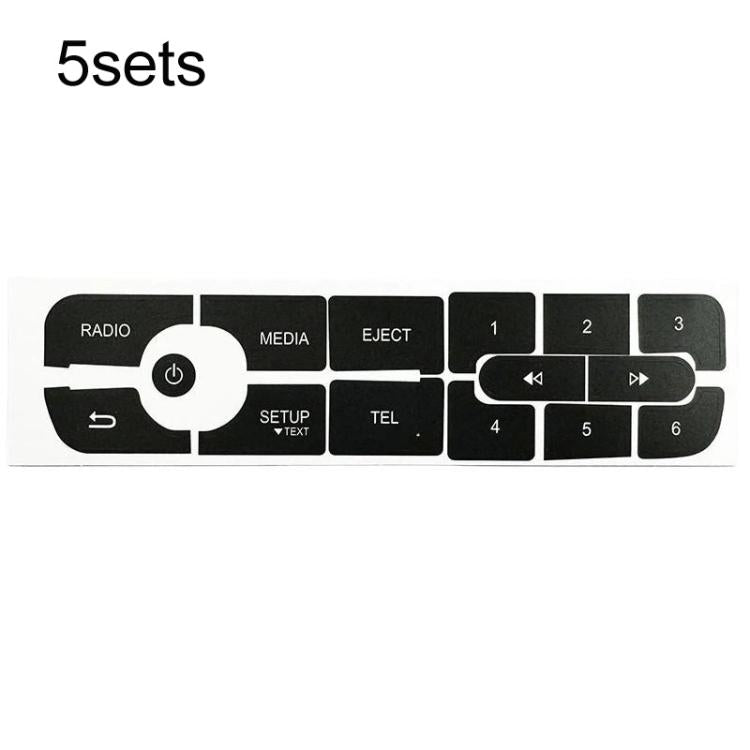 For Renault Megane / Master / Scenic 5sets Radio Button Repair Stickers
