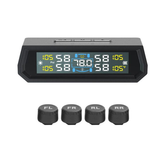 Monitor de presión de neumáticos con energía solar para temperatura ambiente (en inglés y transmisión en inglés)