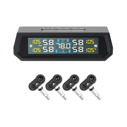 Solar-Powered Ambient Temperature Tire Pressure Monitor, English, English + English Broadcast