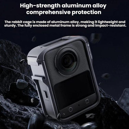 For DJI Osmo 360 PGYTECH Panoramic Camera Metal Cage Protective Extended Frame