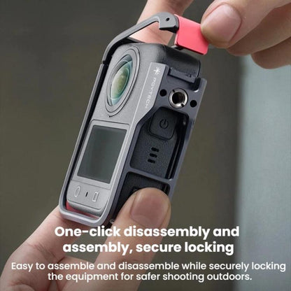 For DJI Osmo 360 PGYTECH Panoramic Camera Metal Cage Protective Extended Frame