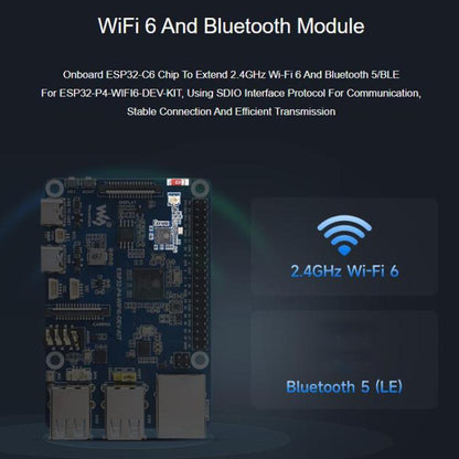 High-Performance Development Board Supports Wi-Fi 6 And Bluetooth 5 / BLE 5, WAVESHARE ESP32-P4-WIFI6-DEV-KIT, WAVESHARE ESP32-P4-WIFI6-DEV-KIT-A, WAVESHARE ESP32-P4-WIFI6-DEV-KIT-B, WAVESHARE ESP32-P4-WIFI6-DEV-KIT-C