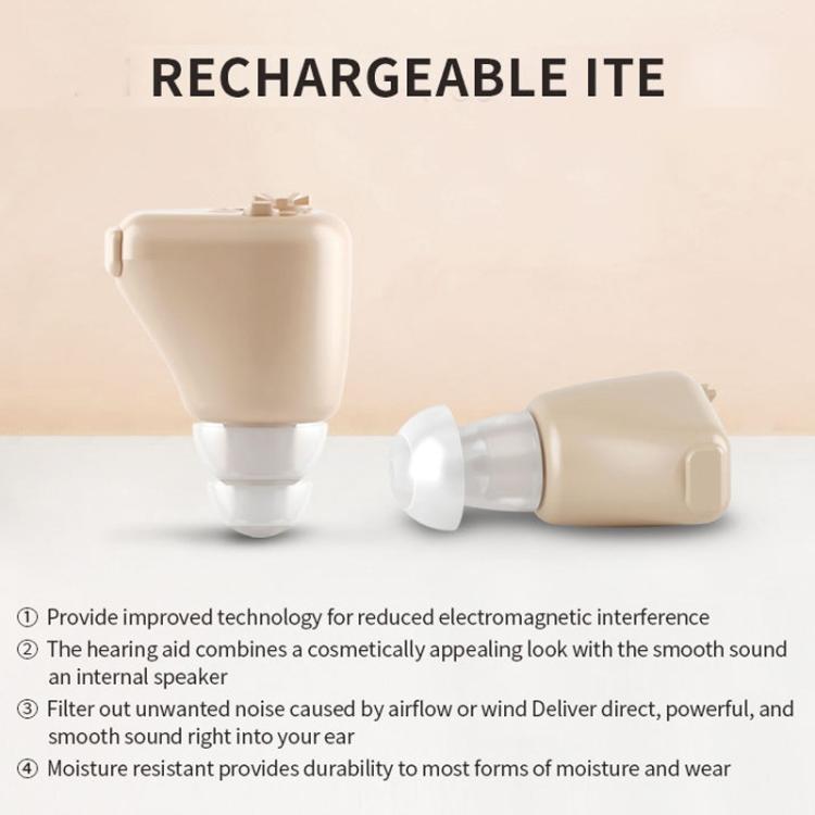 Rechargeable Mini Invisible Hearing Aid Deaf Elderly Ear Care Amplifier, Z-01B