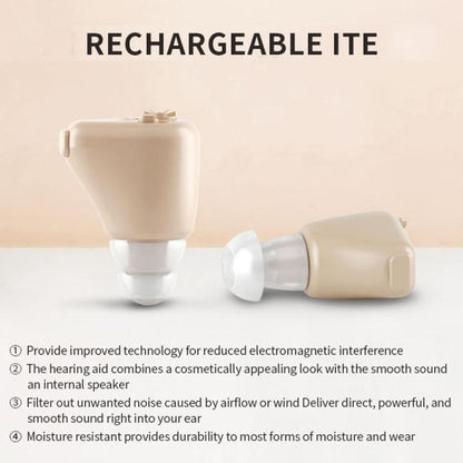 Rechargeable Mini Invisible Hearing Aid Deaf Elderly Ear Care Amplifier, Z-01B