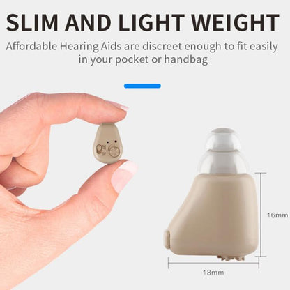 Rechargeable Mini Invisible Hearing Aid Deaf Elderly Ear Care Amplifier, Z-01B