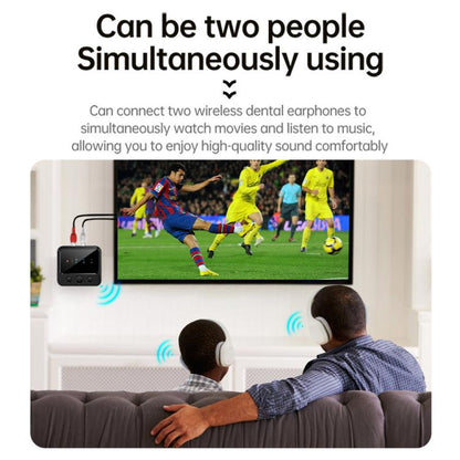 Bluetooth 5.4 Audio Transmitter/Receiver Adapter With TF Card Playback, C56