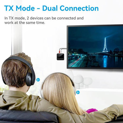 Bluetooth 5.4 Audio Transmitter/Receiver Adapter With TF Card Playback, C56