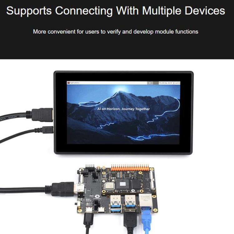 Matching Base Board With 40-PIN GPIO Interface And Gigabit Ethernet RJ45 Port, D-Robotics RDK X5 MD Carrier Board