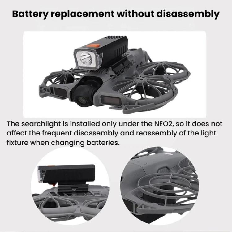 CQT Drone Down Hanging Rechargeable Night Light Fixed Searchlight, 915525