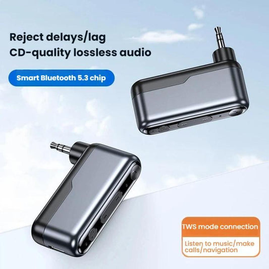 Adaptador de audio Bluetooth para automóvil AUX de 3.5 mm, C57