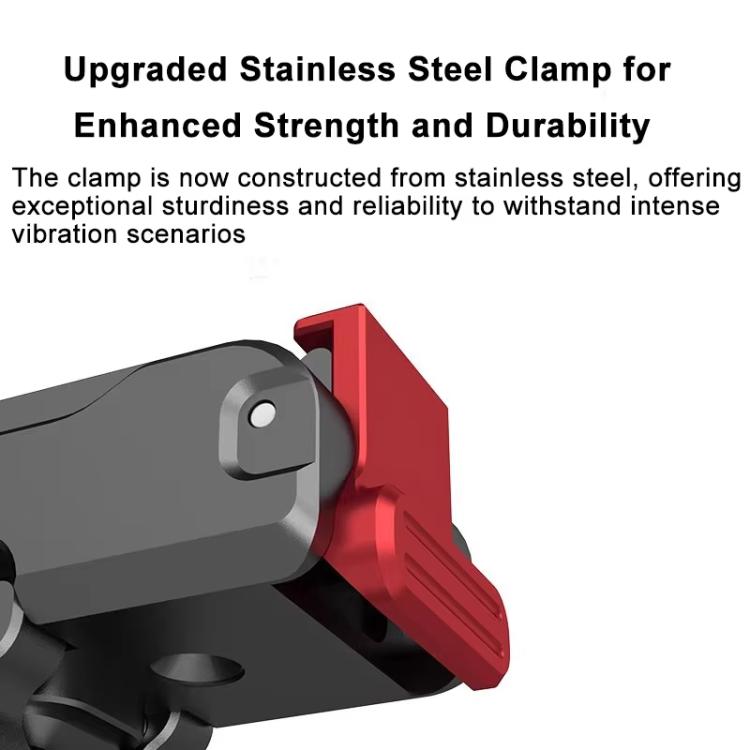 For DJI Osmo Action 6 / Nano Ribionex Dual-Sided Magnetic Quick-release Adapter Mount with 2-Claw and 1/4-inch Tripod Thread