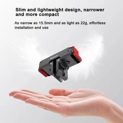 For DJI Osmo Action 6 / Nano Ribionex Dual-Sided Magnetic Quick-release Adapter Mount with 2-Claw and 1/4-inch Tripod Thread