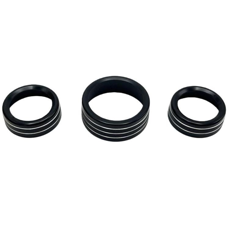 For Dodge Durango / Challenger 3pcs /Set Car Center Console Knob Trim Ring