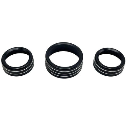 For Dodge Durango / Challenger 3pcs /Set Car Center Console Knob Trim Ring