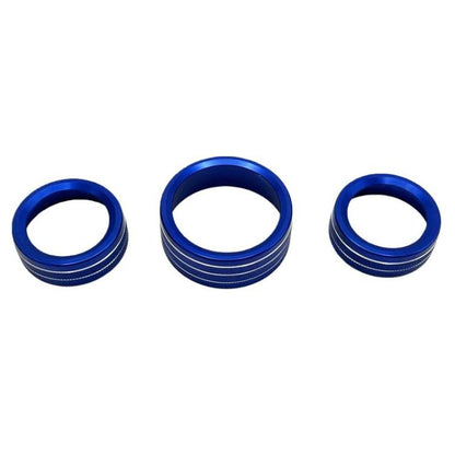 For Dodge Durango / Challenger 3pcs /Set Car Center Console Knob Trim Ring