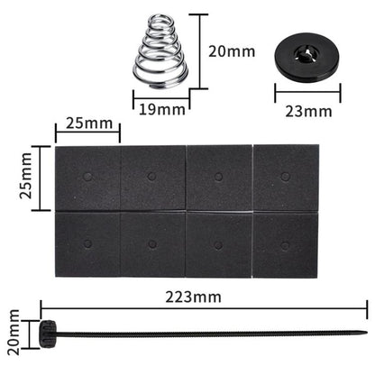 3sets Car Modification Universal Radiator Fan Installation Accessories