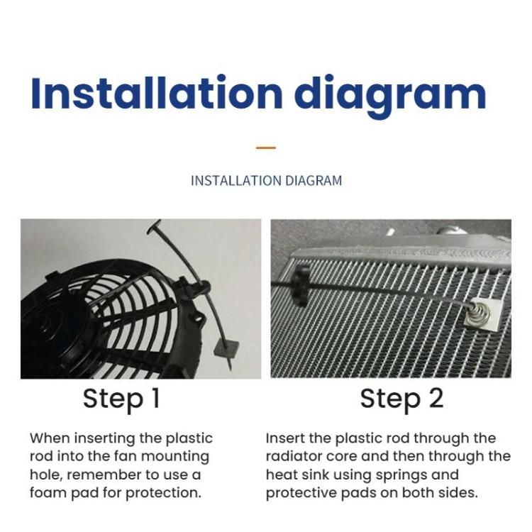 3sets Car Modification Universal Radiator Fan Installation Accessories